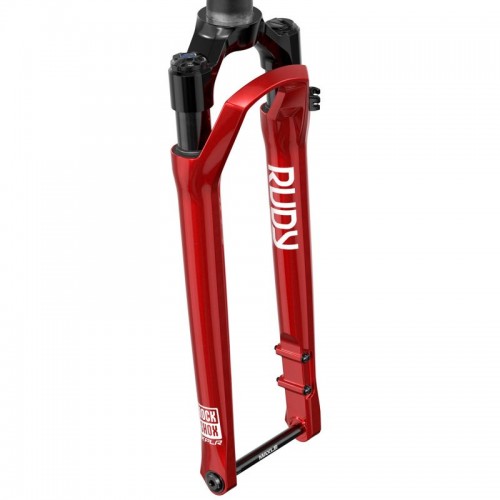 RockShox Rudy Ultimate XPLR | 2026+ | Electric Red 700c | 40 mm skoku | 12x100mm | widelec gravel
